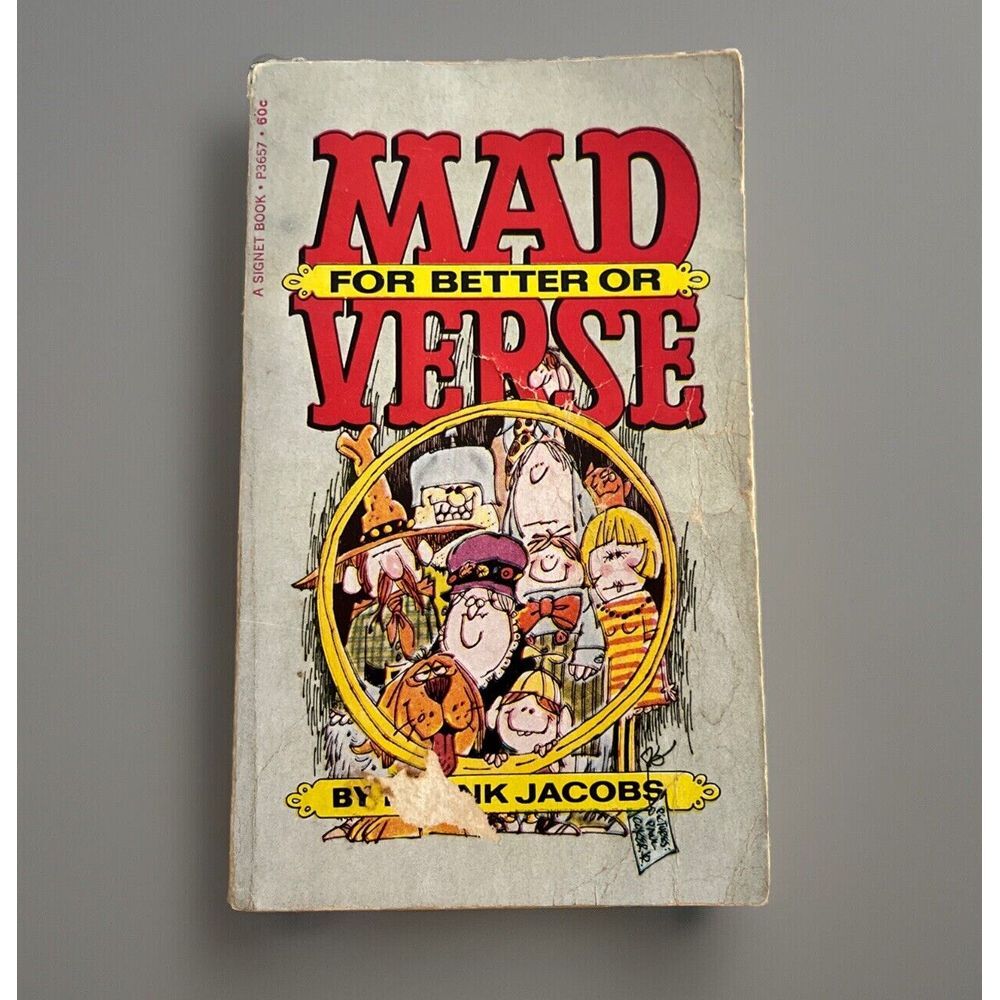 Mad For Better‎ Or Verse By Frank Jacob's 1968 Vintage Book
